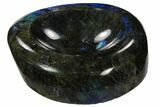 Polished, Flashy Labradorite Bowl - Madagascar #120138-1